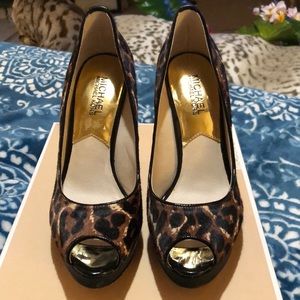 Michael Kors cheetah print high heels